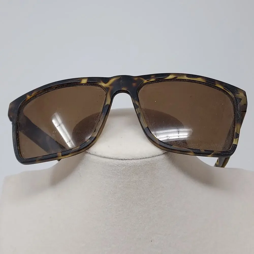 Sunski Sunglasses Taravals Sun Tv Tam Polarized Mottled Square Brown Frame Lens